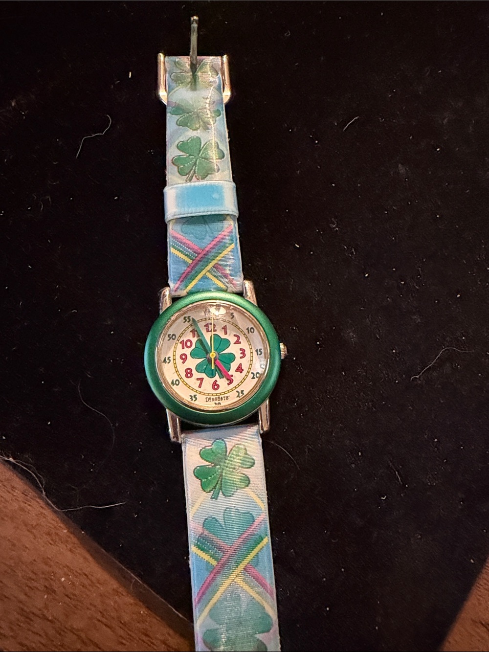 Kids Clover Pattern Blue Watch - Unbranded